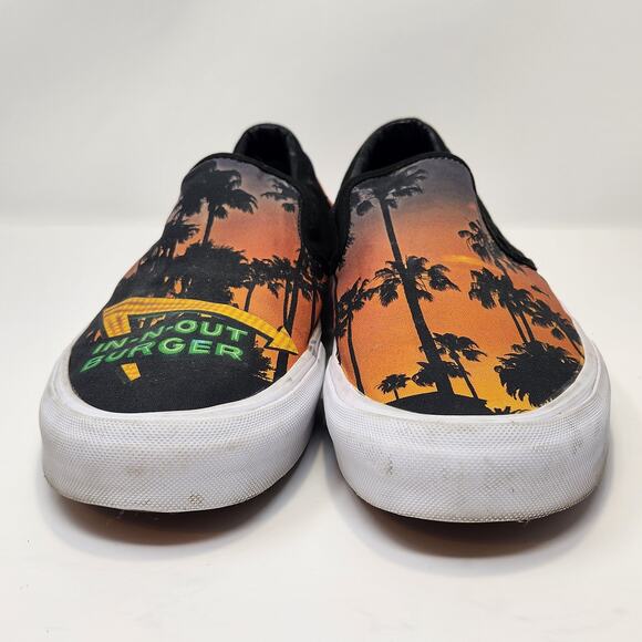 Straye Men In N Out Burger California Dreaming Slip On Sneakers Size 13 Canvas - Picture 3 of 8